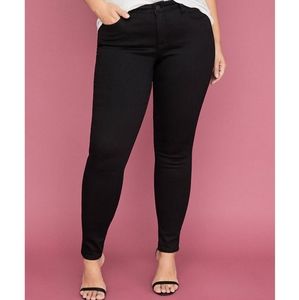 Black Super Stretch Skinny Ankle Jeans